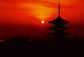 Kyoto - Pagoda at Sunset