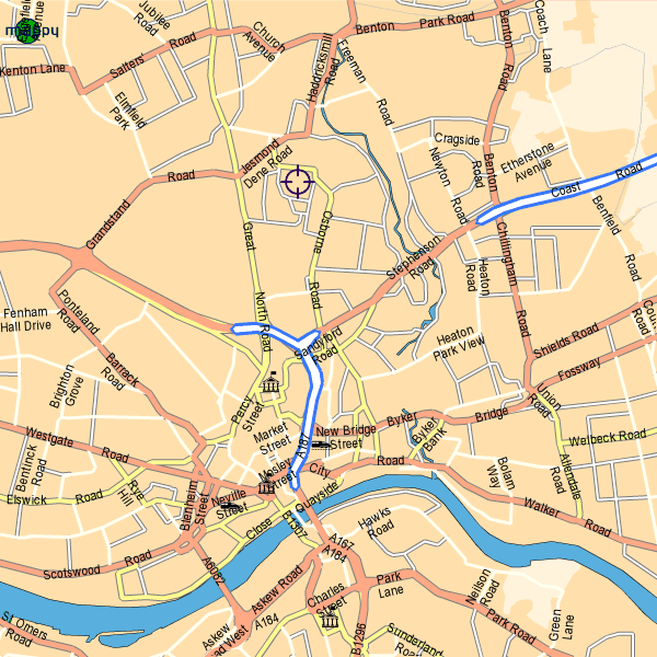 Map Of Jesmond Newcastle Maps: 89 Bayswater Road, Jesmond, Newcastle Upon Tyne Ne2 3Hp